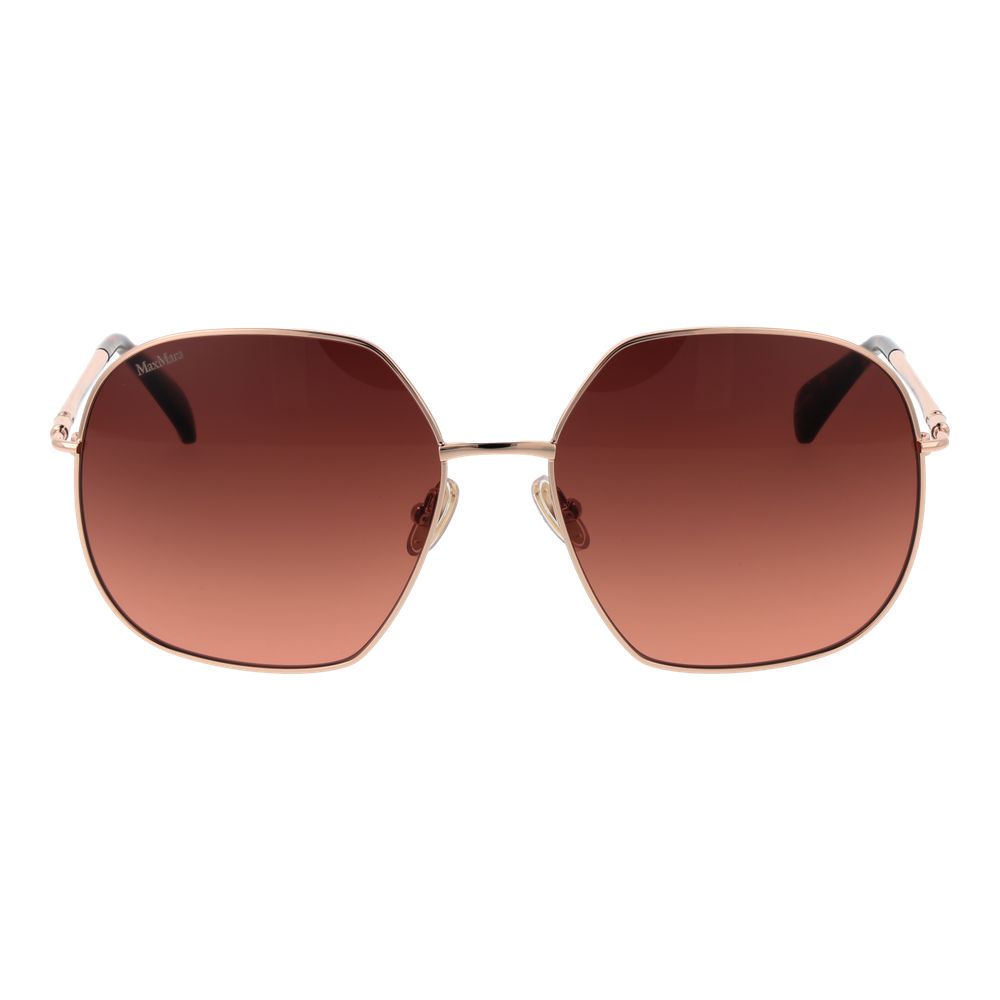 Max Mara MM0061 Women's Sunglasses Rose Gold Metal BNWT