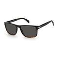 David Beckham DB 1060/S 037N/IR Black Horn Square Sunglasses 57mm