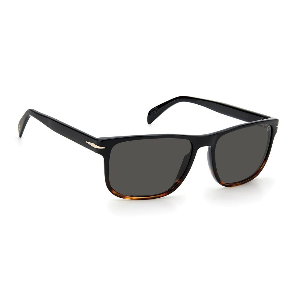 David Beckham DB 1060/S 037N/IR Black Horn Square Sunglasses 57mm