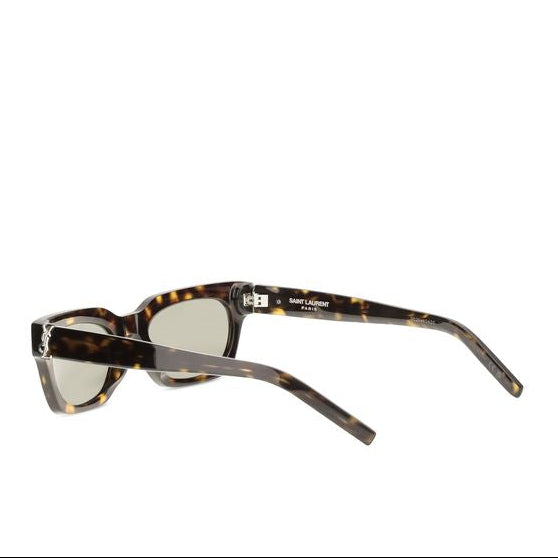 Saint Laurent SL M175 Brown Acetate Wellington Sunglasses A003E3 Y9956