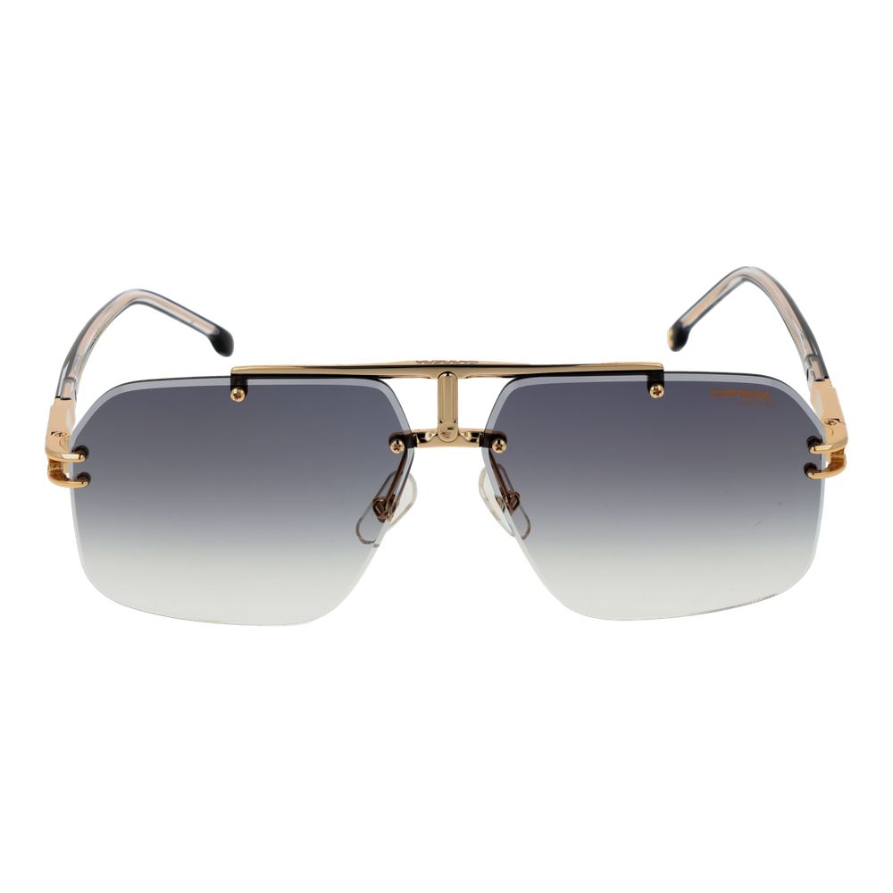 Carrera 1054/S RHL/FQ Gold Grey Mirror Rimless Sunglasses 63mm Mens
