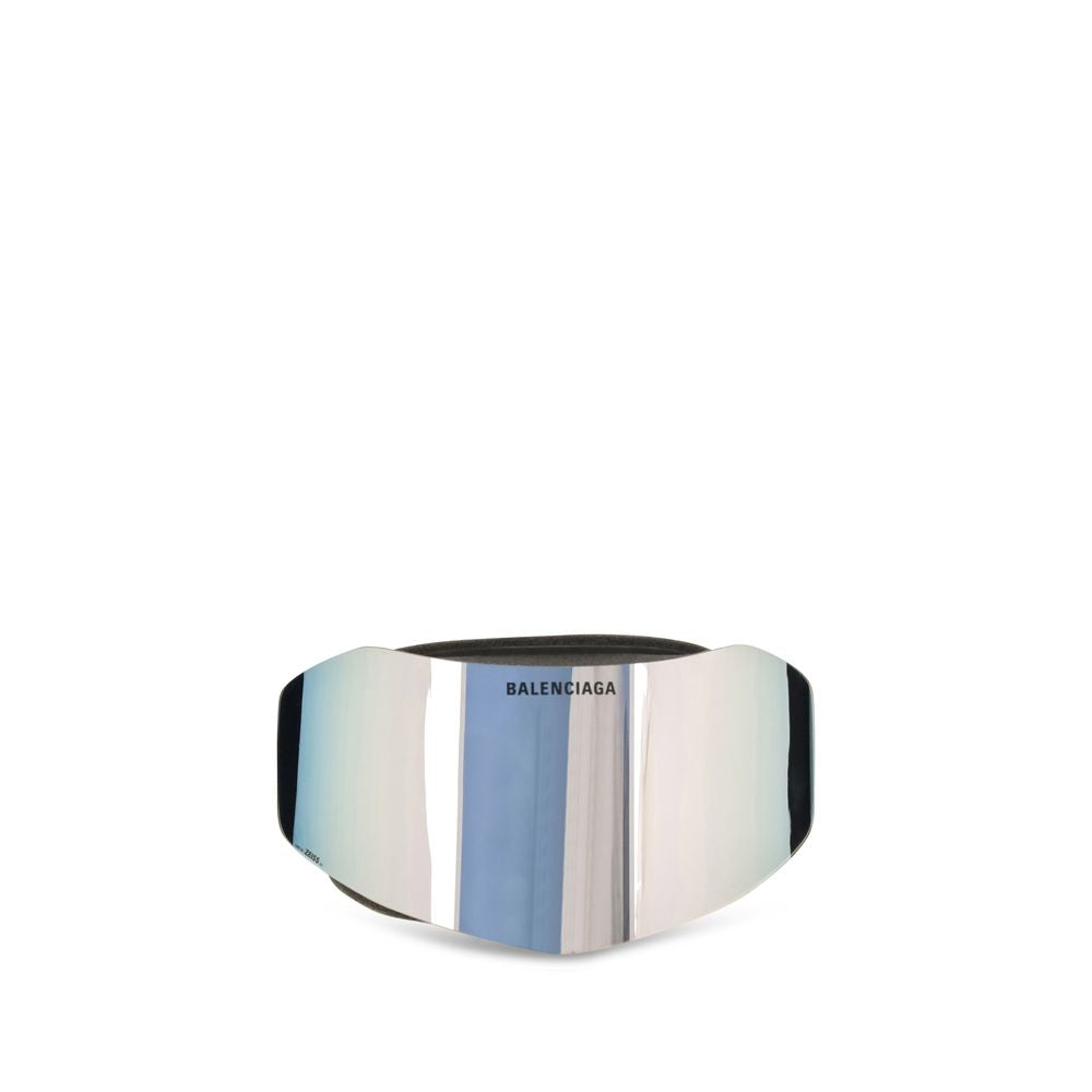Balenciaga Ski Mask Silver Mirrored Sunglasses BB0394S 001