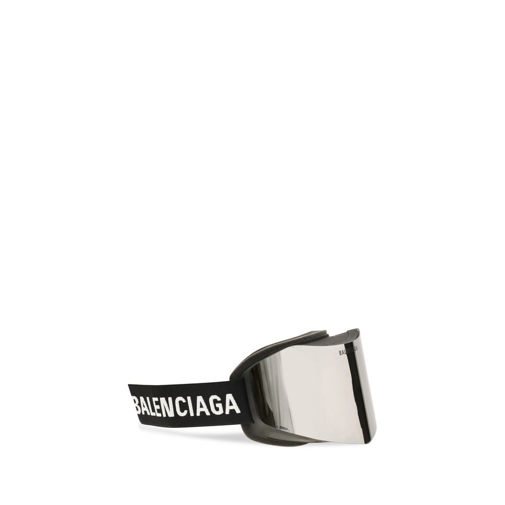 Balenciaga Ski Mask Silver Mirrored Sunglasses BB0394S 001