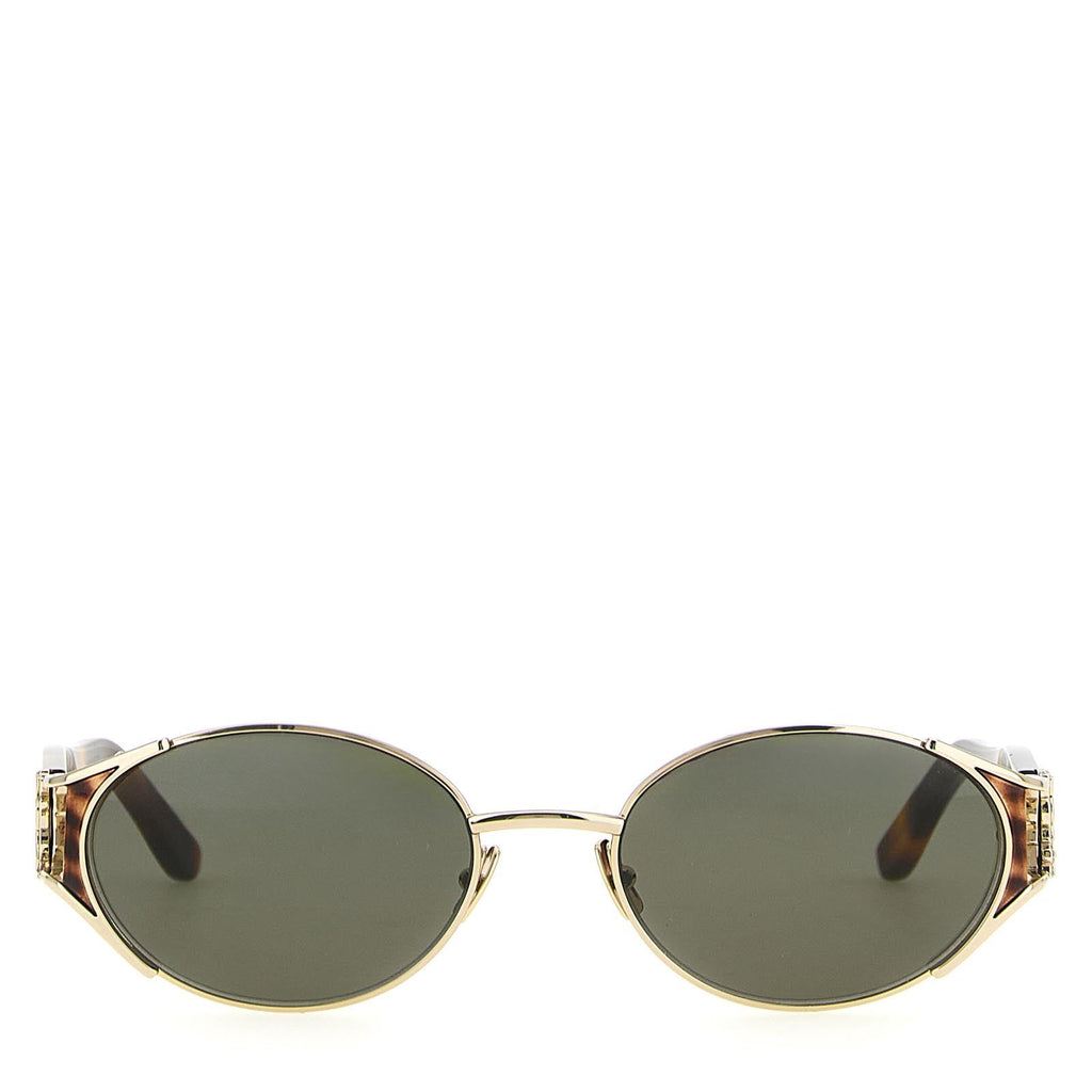 Saint Laurent SL M919 Brown Havana Oval Sunglasses Women’s