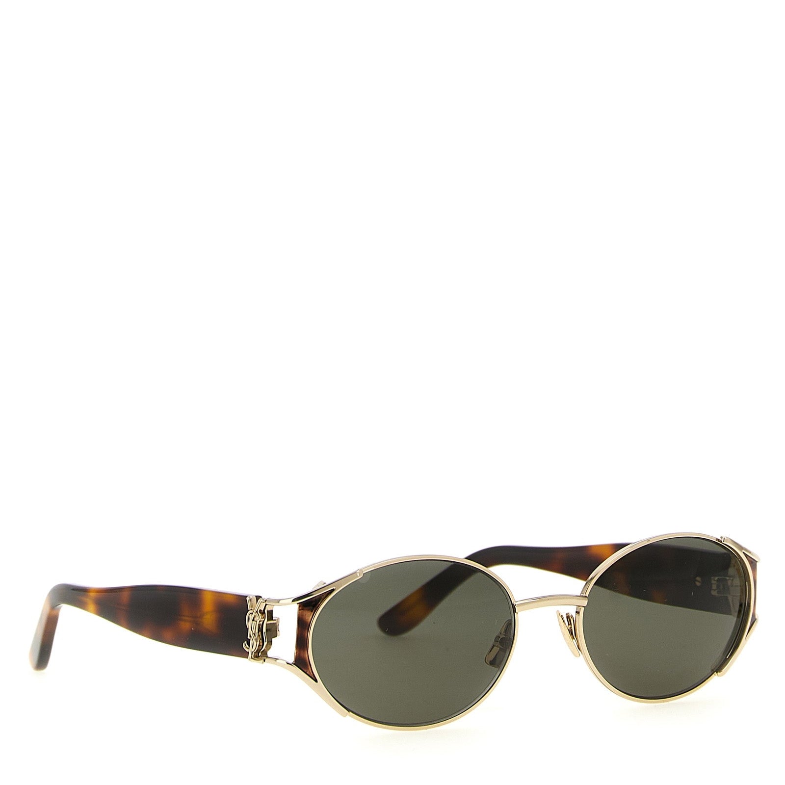 Saint Laurent SL M919 Brown Havana Oval Sunglasses Women’s
