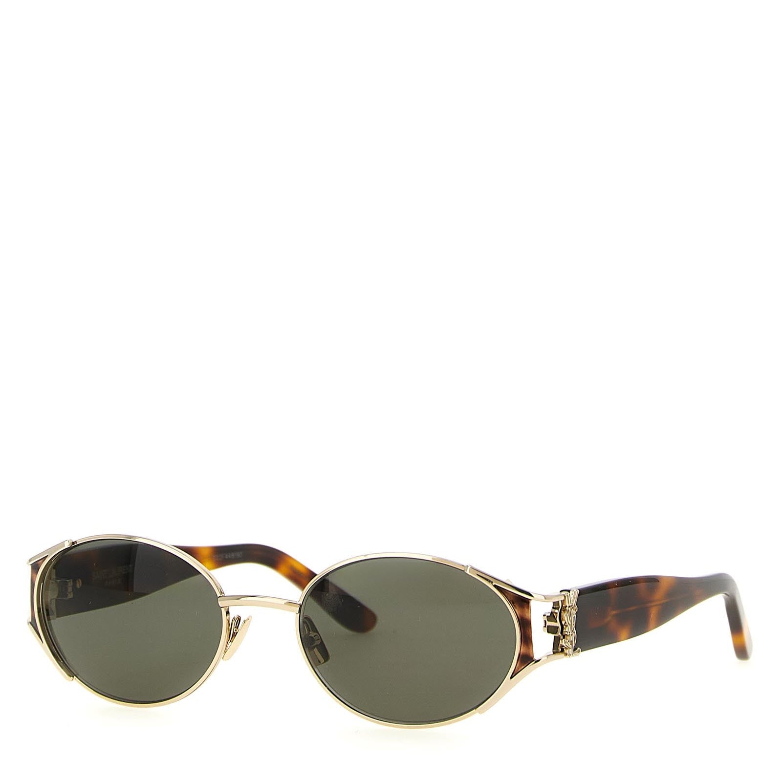 Saint Laurent SL M919 Brown Havana Oval Sunglasses Women’s