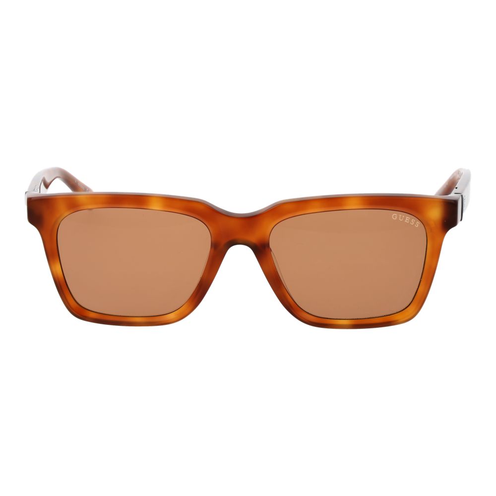 GUESS GU00064 56E Women's Copper Rectangle Sunglasses Orange Lens 53mm