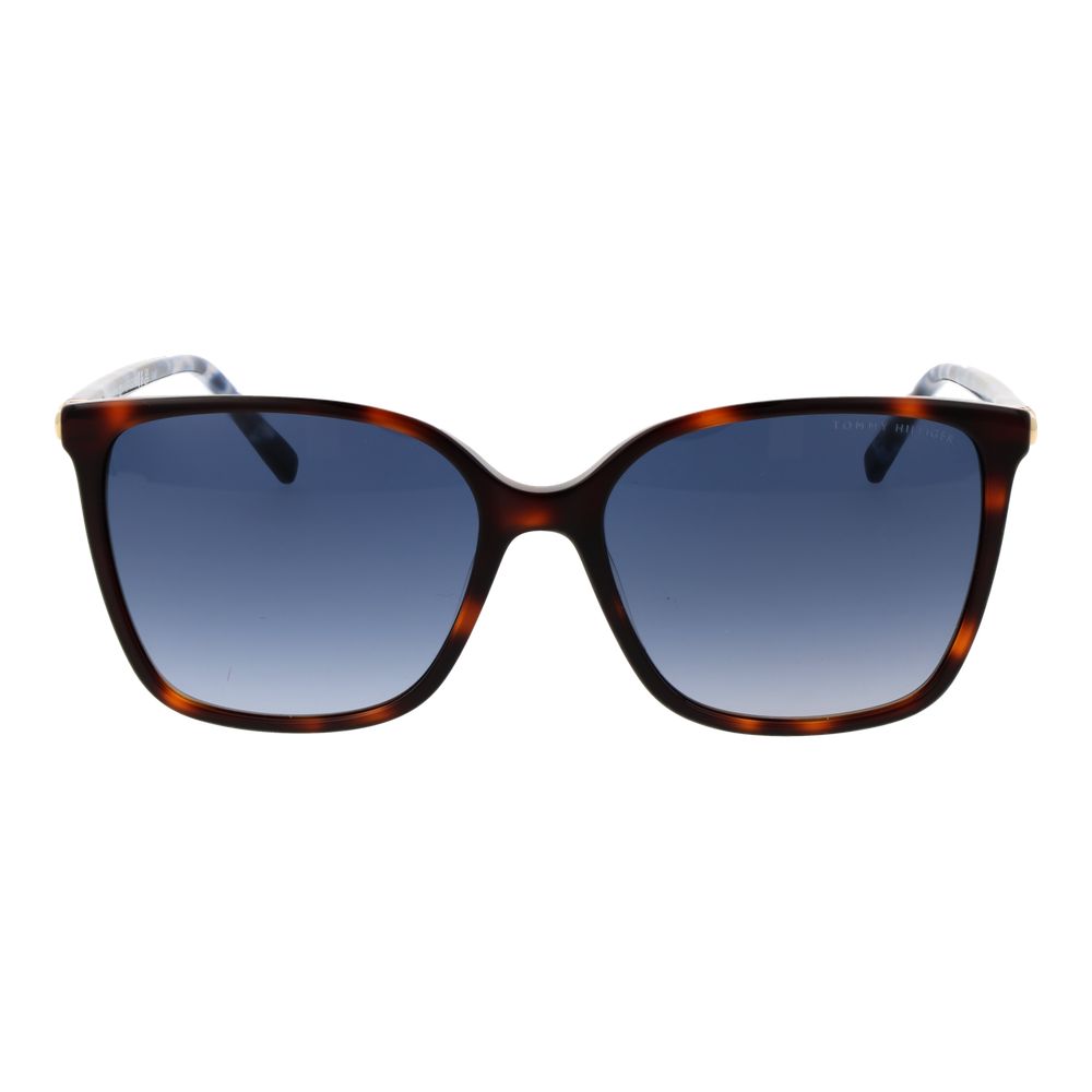 Tommy Hilfiger Cat-Eye Brown Acetate Sunglasses