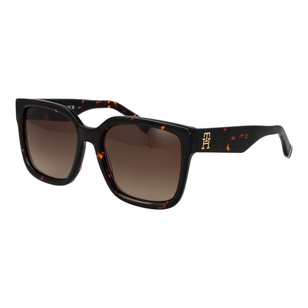 Tommy Hilfiger Square Black Acetate Sunglasses
