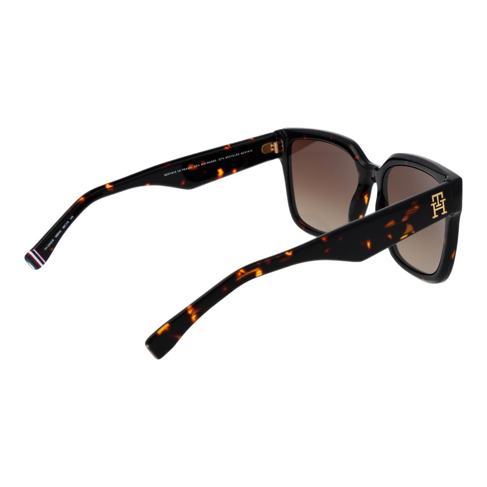 Tommy Hilfiger Square Black Acetate Sunglasses