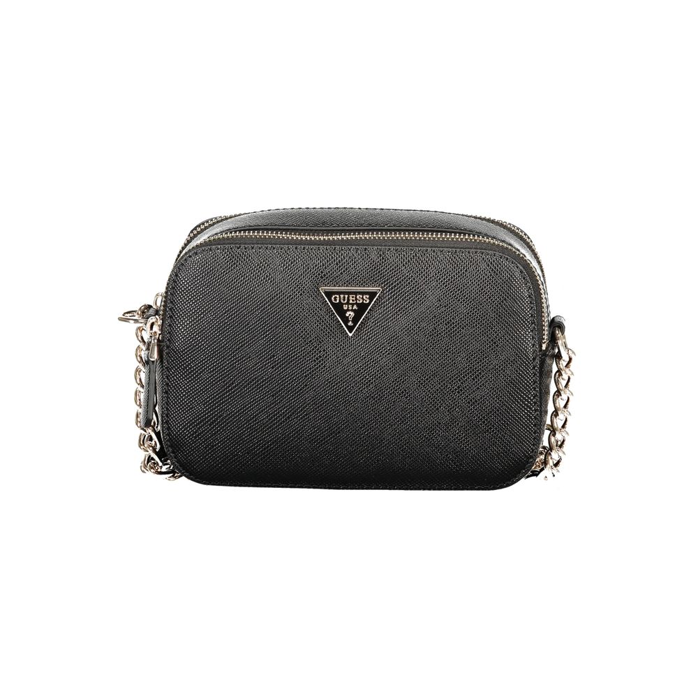 GUESS Jeans Women's Handbag Black Polyurethane Chain Strap