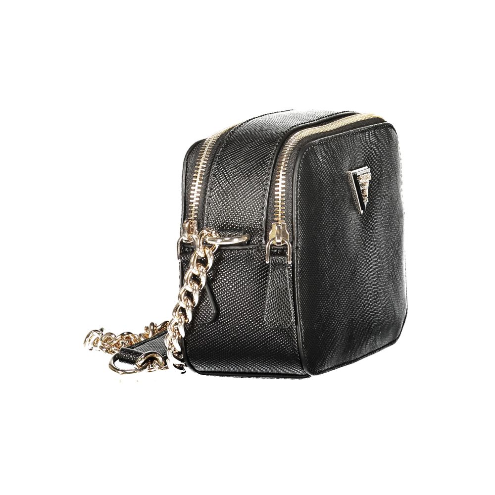 GUESS Jeans Women's Handbag Black Polyurethane Chain Strap