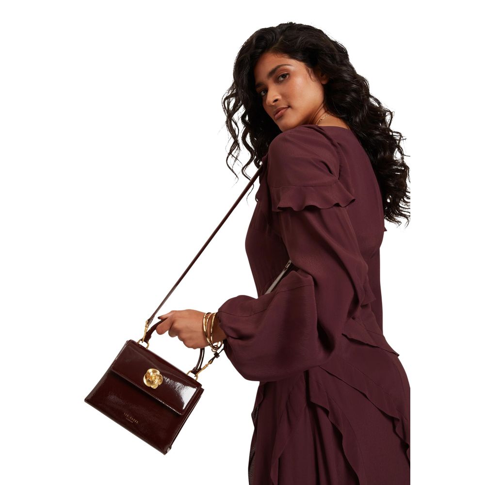 Ted Baker Mini Crinkle Bag S281829 - Purple Recycled PU