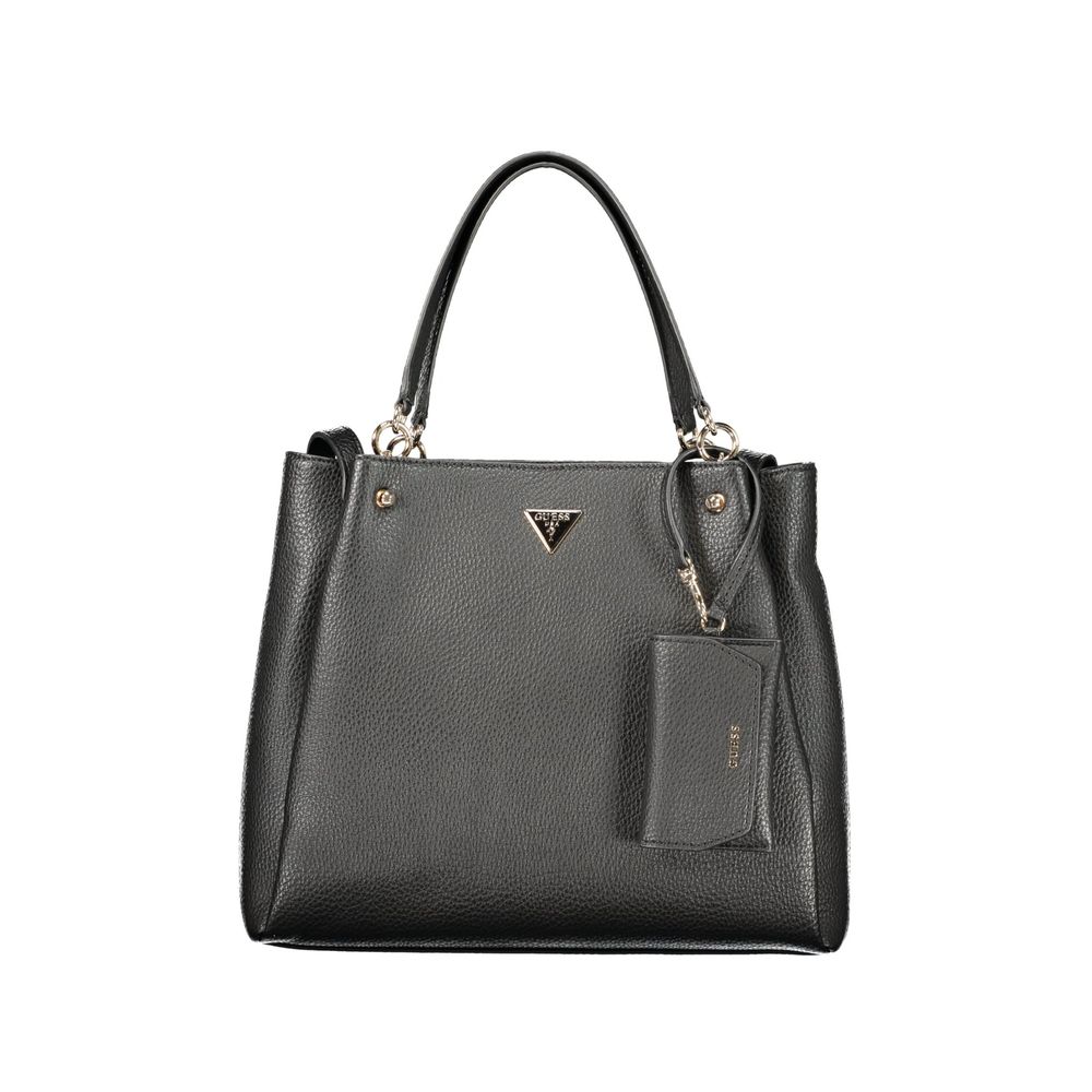 Guess Lorella Black Polyethylene Handbag - 2 Handles, Shoulder