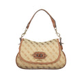 Guess Jeans Beige Polyester Handbag - Allegra Tote with Strap