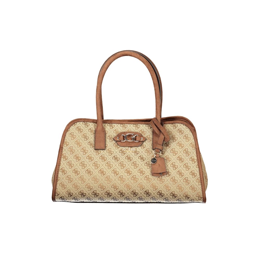 GUESS Jeans Samantha Beige Polyester Handbag