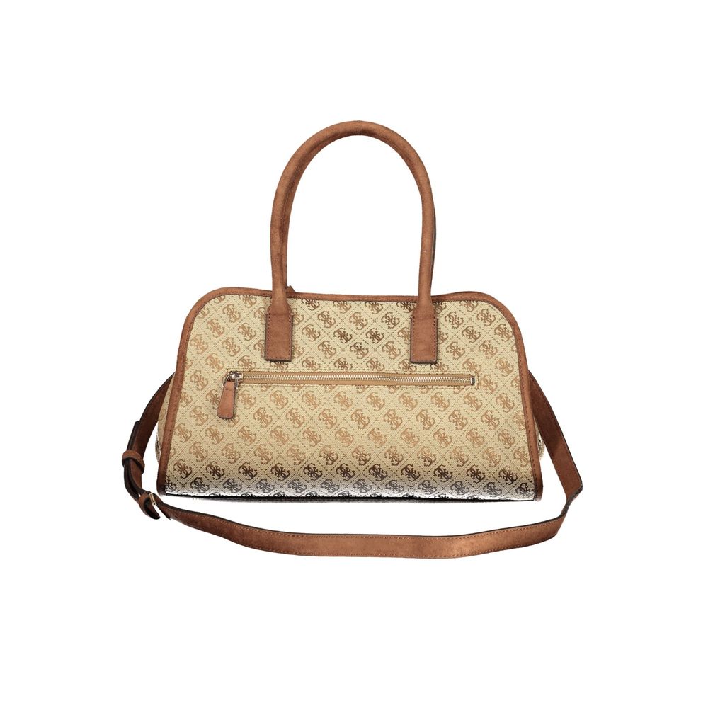 GUESS Jeans Samantha Beige Polyester Handbag