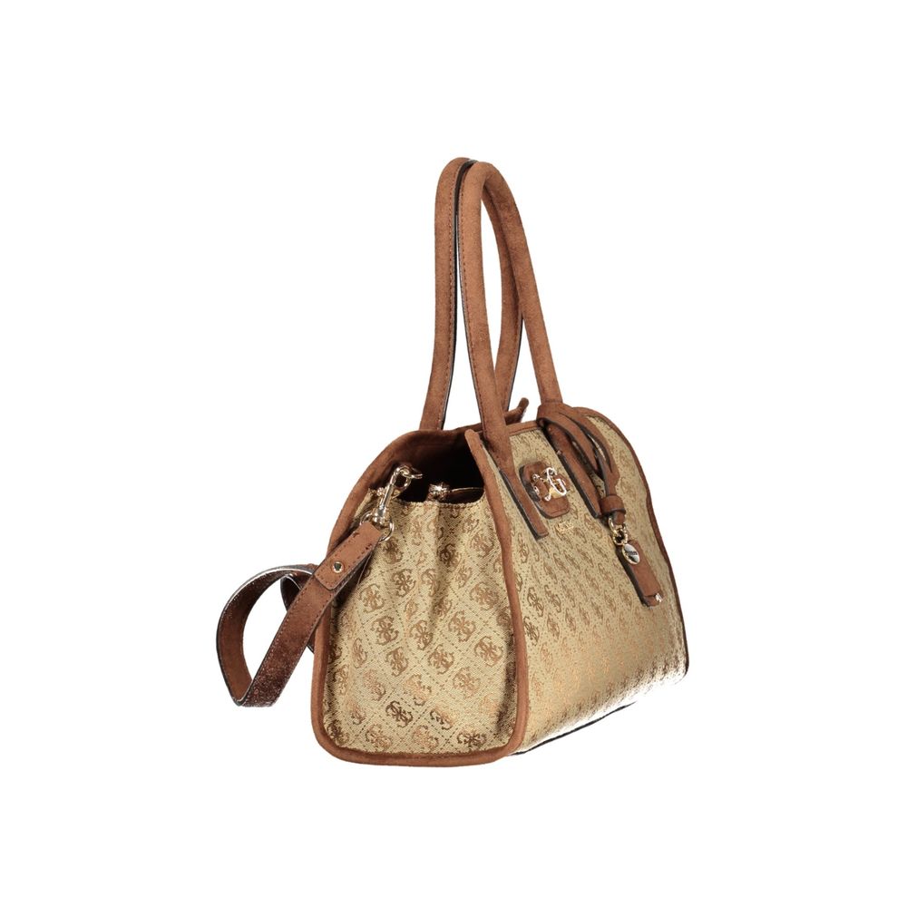 GUESS Jeans Samantha Beige Polyester Handbag