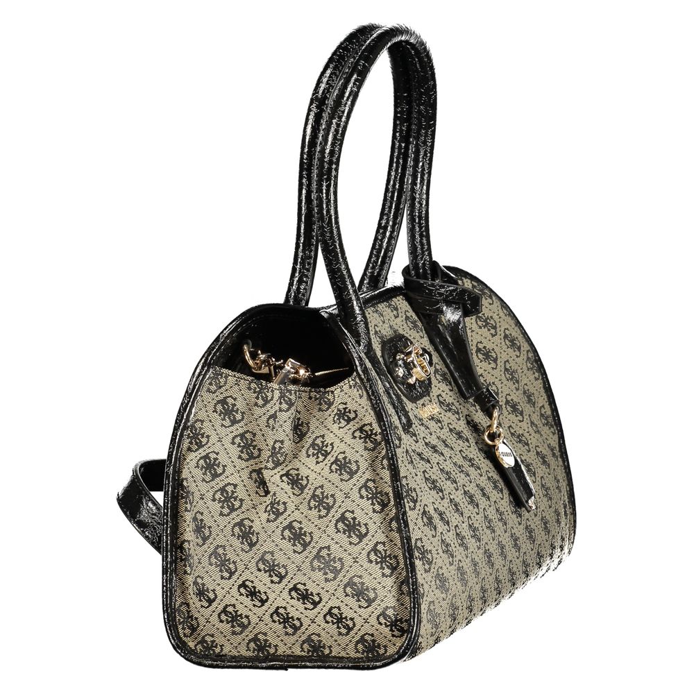 Guess Samantha Handbag Black Polyester Shoulder Bag