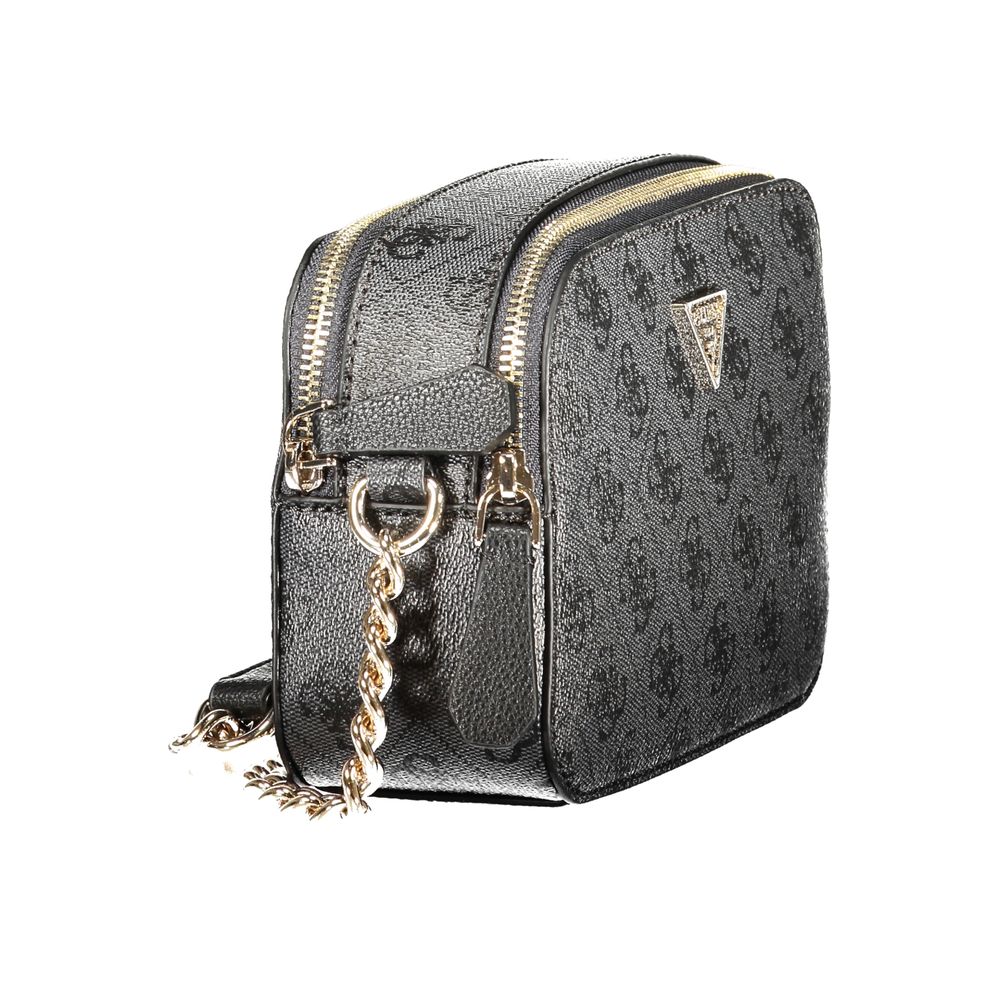 Guess Noelle II Chain Shoulder Handbag Black