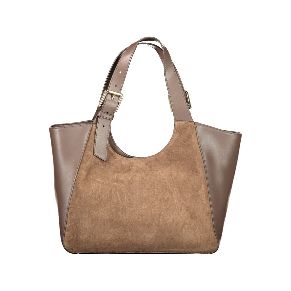 Furla Leather Dora M Tote Bag - Brown