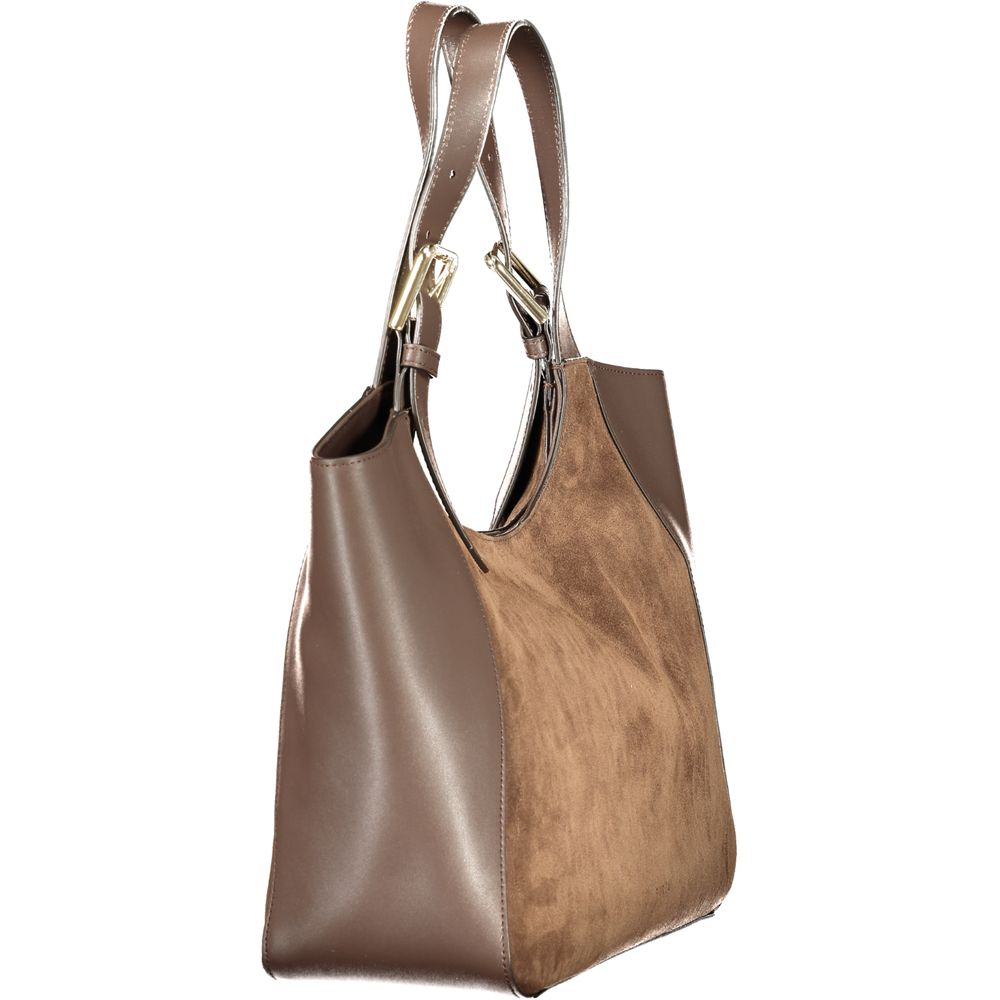 Furla Leather Dora M Tote Bag - Brown