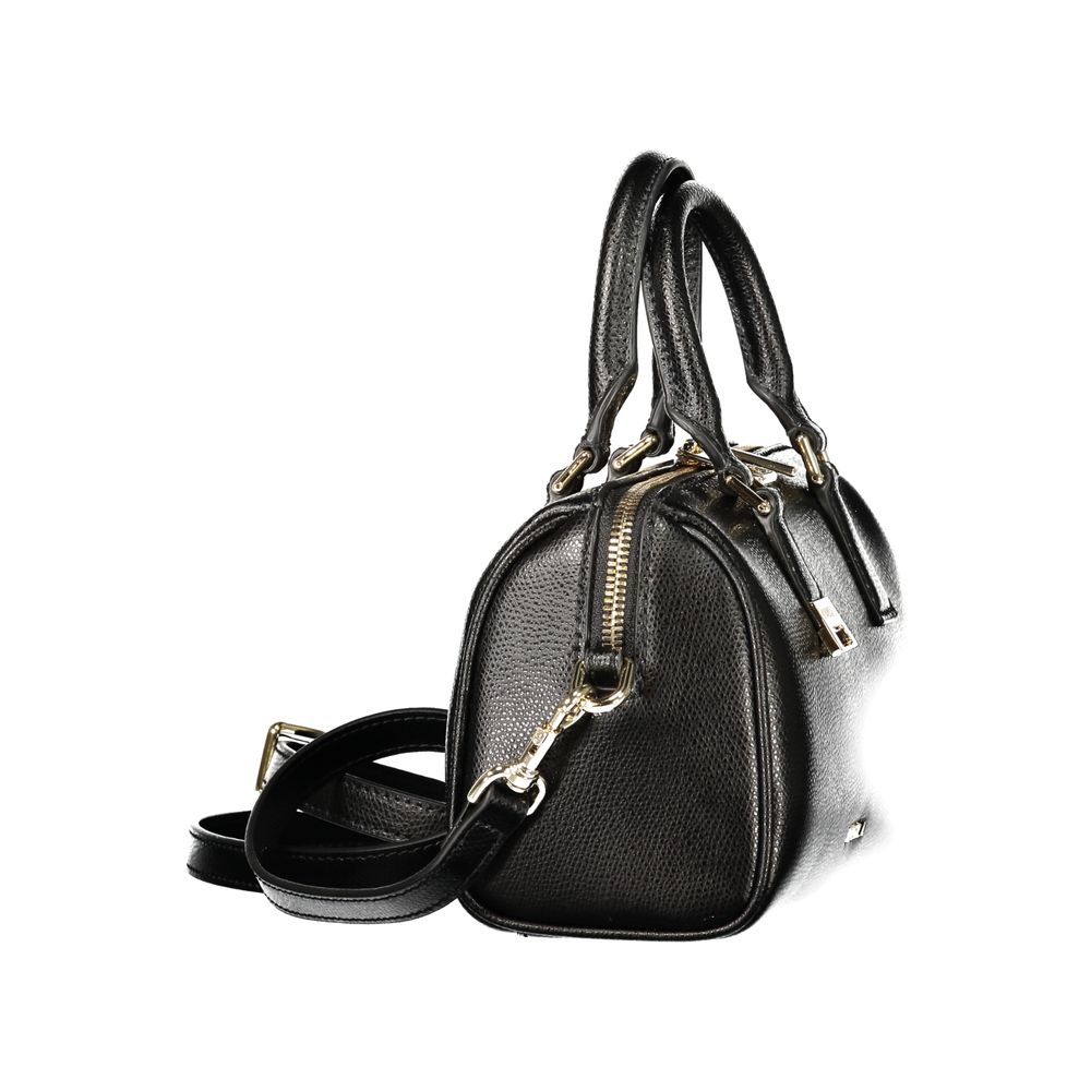 Furla Olivia Mini Boston Black Leather Bag Adjustable Strap