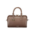 Furla Olivia Mini Boston Bag Brown 100% Leather Adjustable Strap