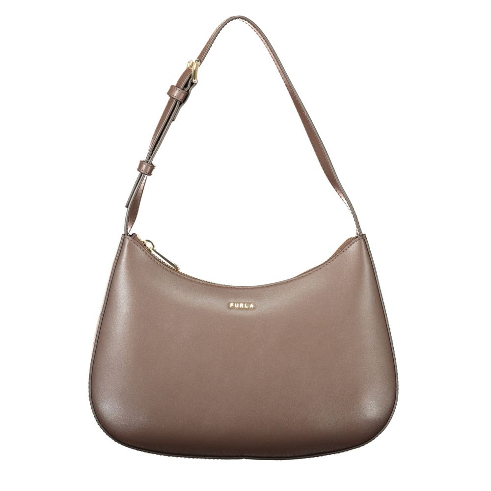 Furla Margot S Shoulder Bag Brown Leather