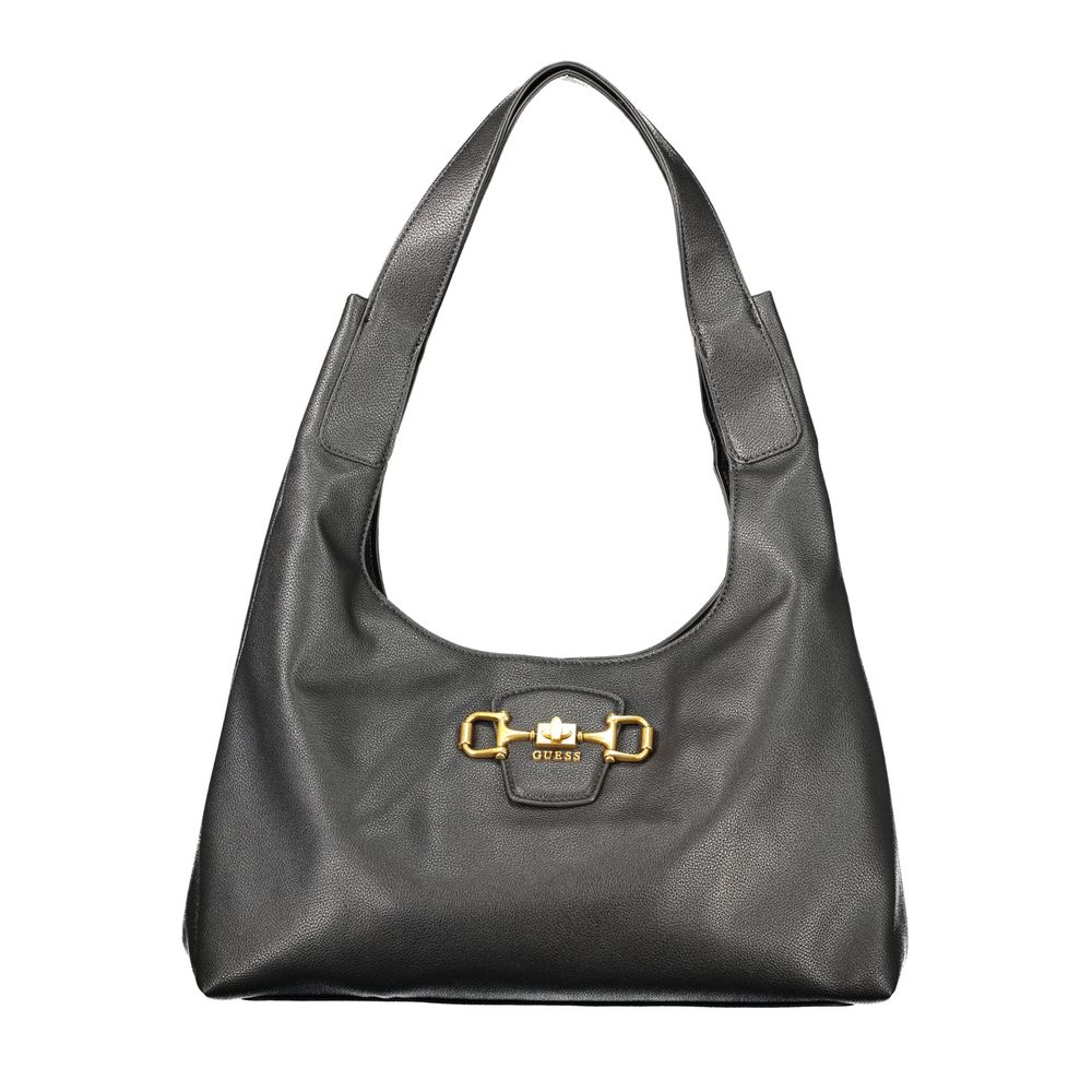 GUESS Jeans Women's Black Polyurethane Shoulder Bag