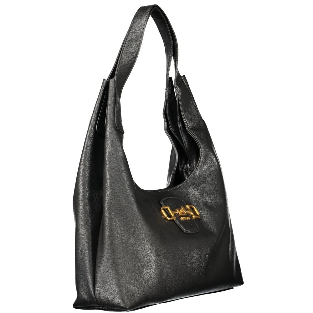 GUESS Jeans Women's Black Polyurethane Shoulder Bag