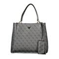 Guess Jeans Lorella Logo Bag Black Polyurethane Women's Tote