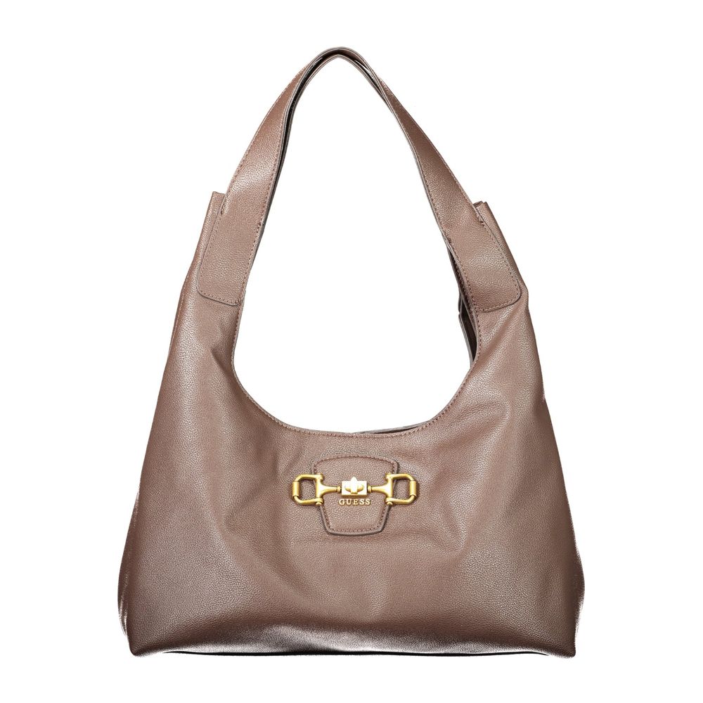 GUESS Jeans Women's Brown Polyurethane Shoulder Bag