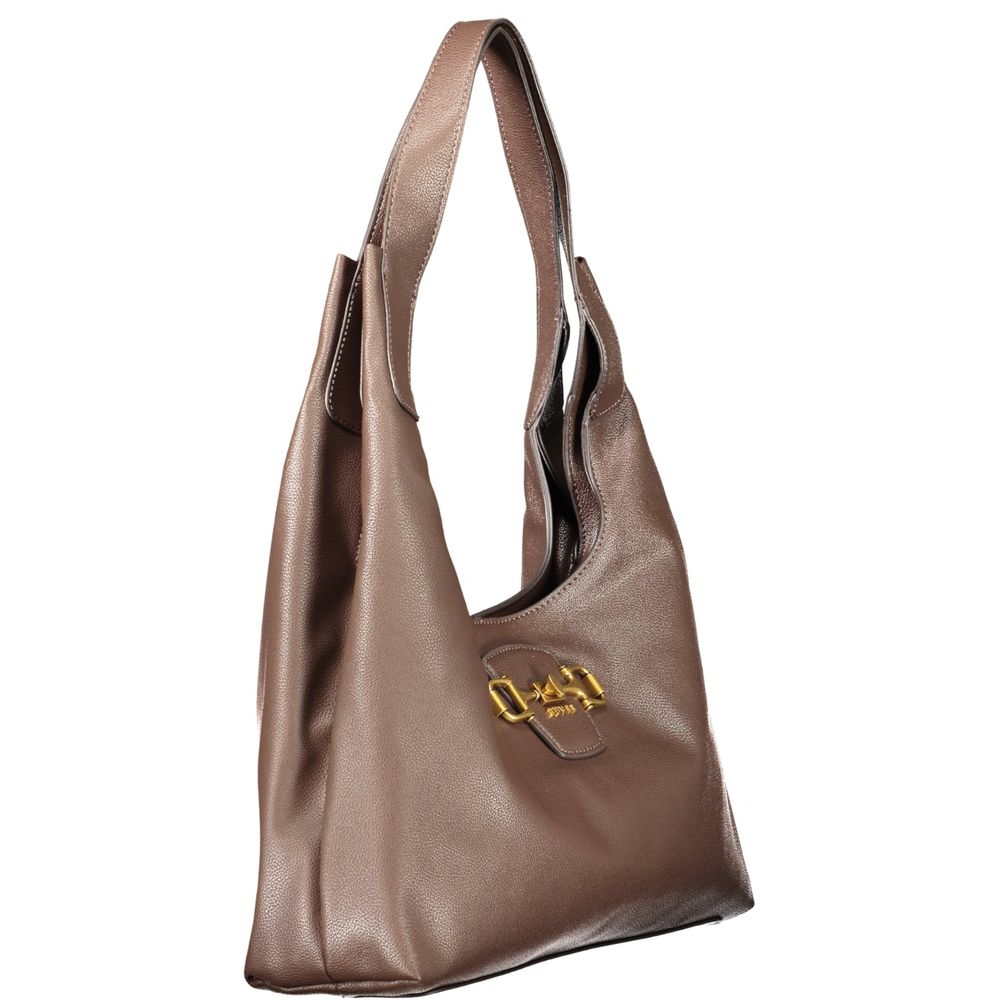 GUESS Jeans Women's Brown Polyurethane Shoulder Bag