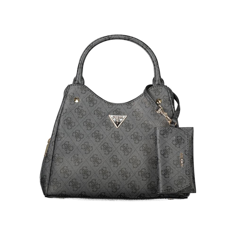 GUESS Jeans Lorella Logo Bag Black Polyurethane Women's