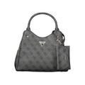 GUESS Jeans Lorella Logo Bag Black Polyurethane Women's