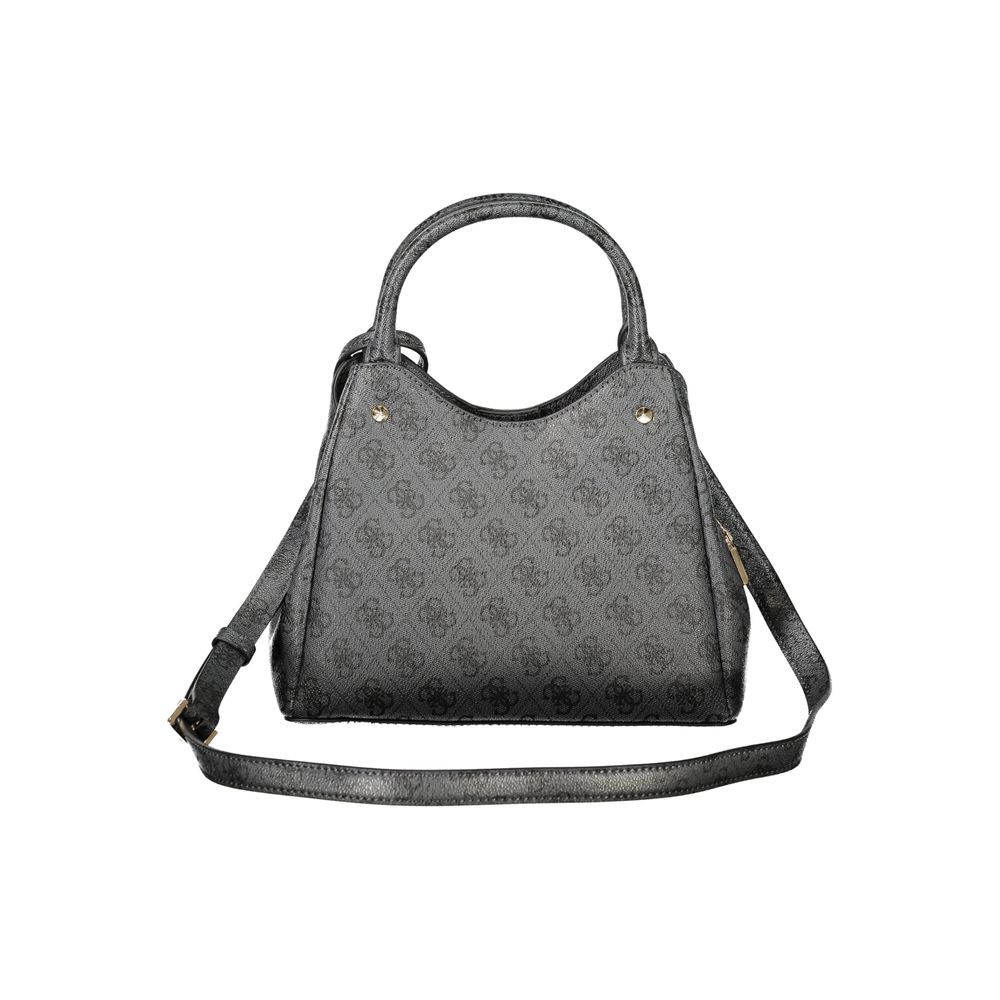 GUESS Jeans Lorella Logo Bag Black Polyurethane Women's