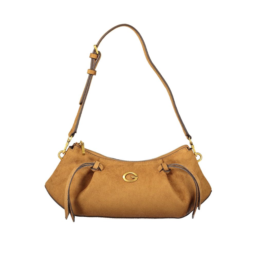 Guess Jeans Allegra Bag Brown 100% Polyester Removable Strap