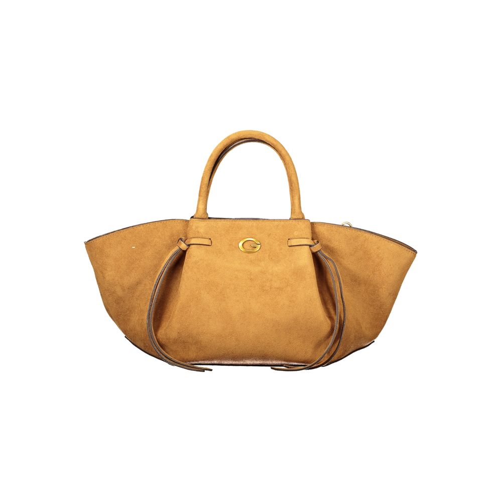 GUESS Jeans Brown Polyester Women's Bag Adjustable Shoulder Strap