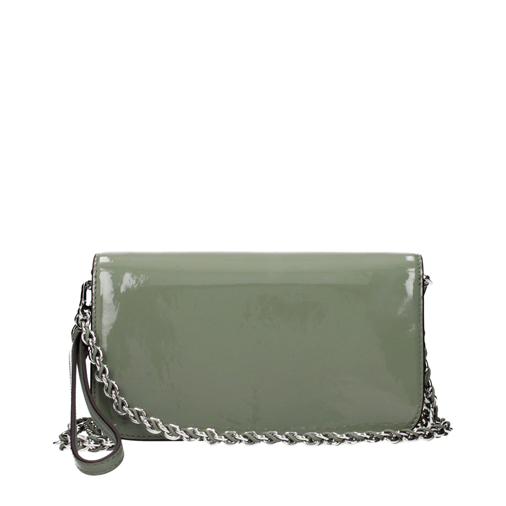 Tory Burch Patent Leather Handbag Green F87943 Removable Strap