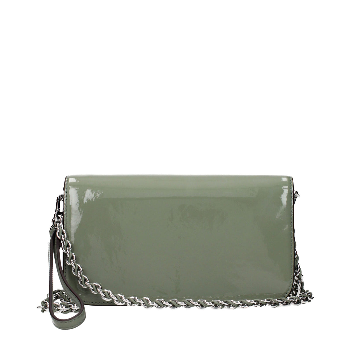 Tory Burch Patent Leather Handbag Green F87943 Removable Strap