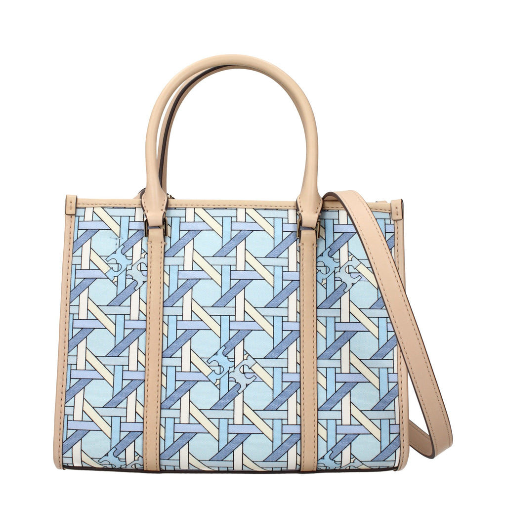Tory Burch Fabric Handbag Light Blue Heavenly MPN 180479400