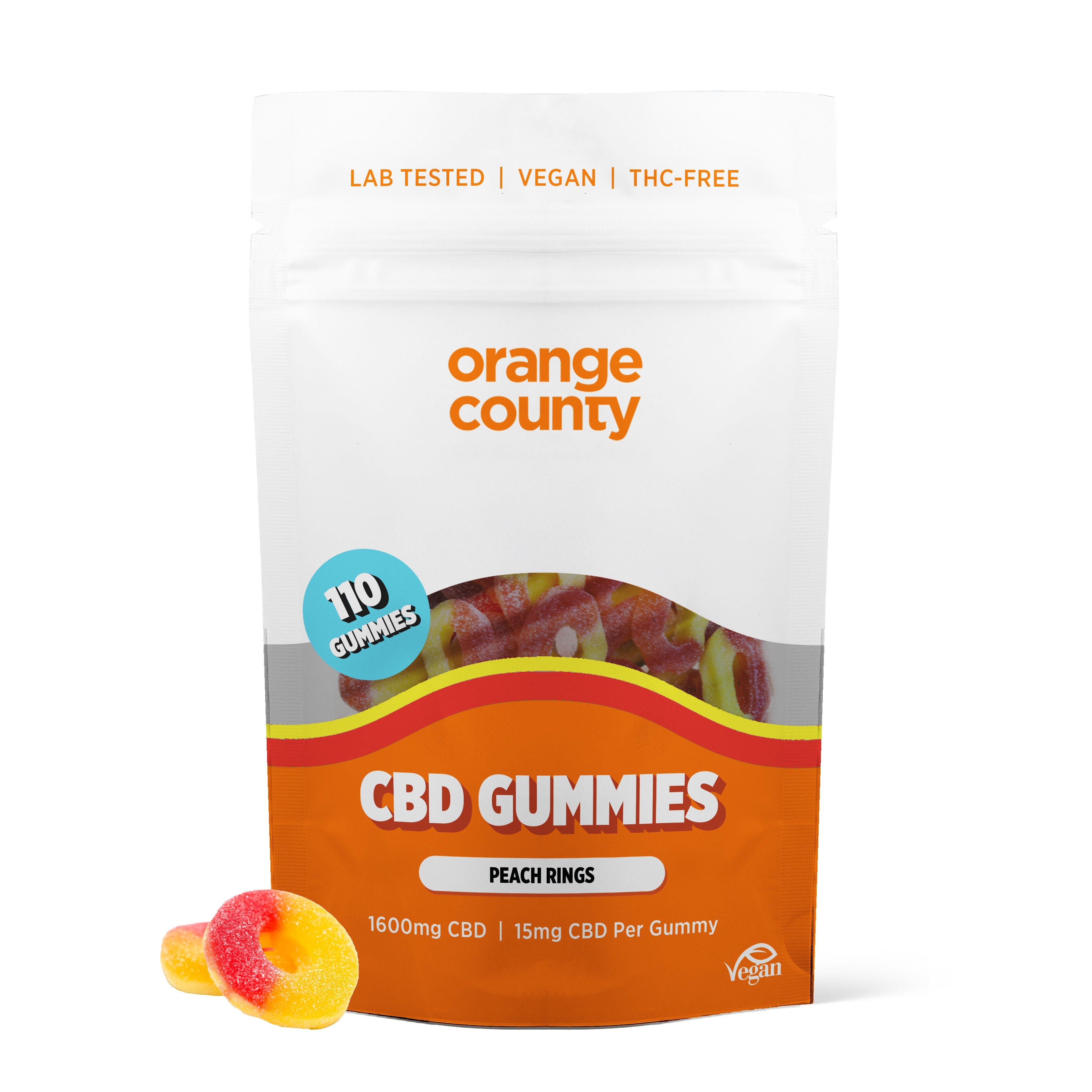 Orange County CBD Gummies 1600mg-4800mg Broad Spectrum 70 Gummies