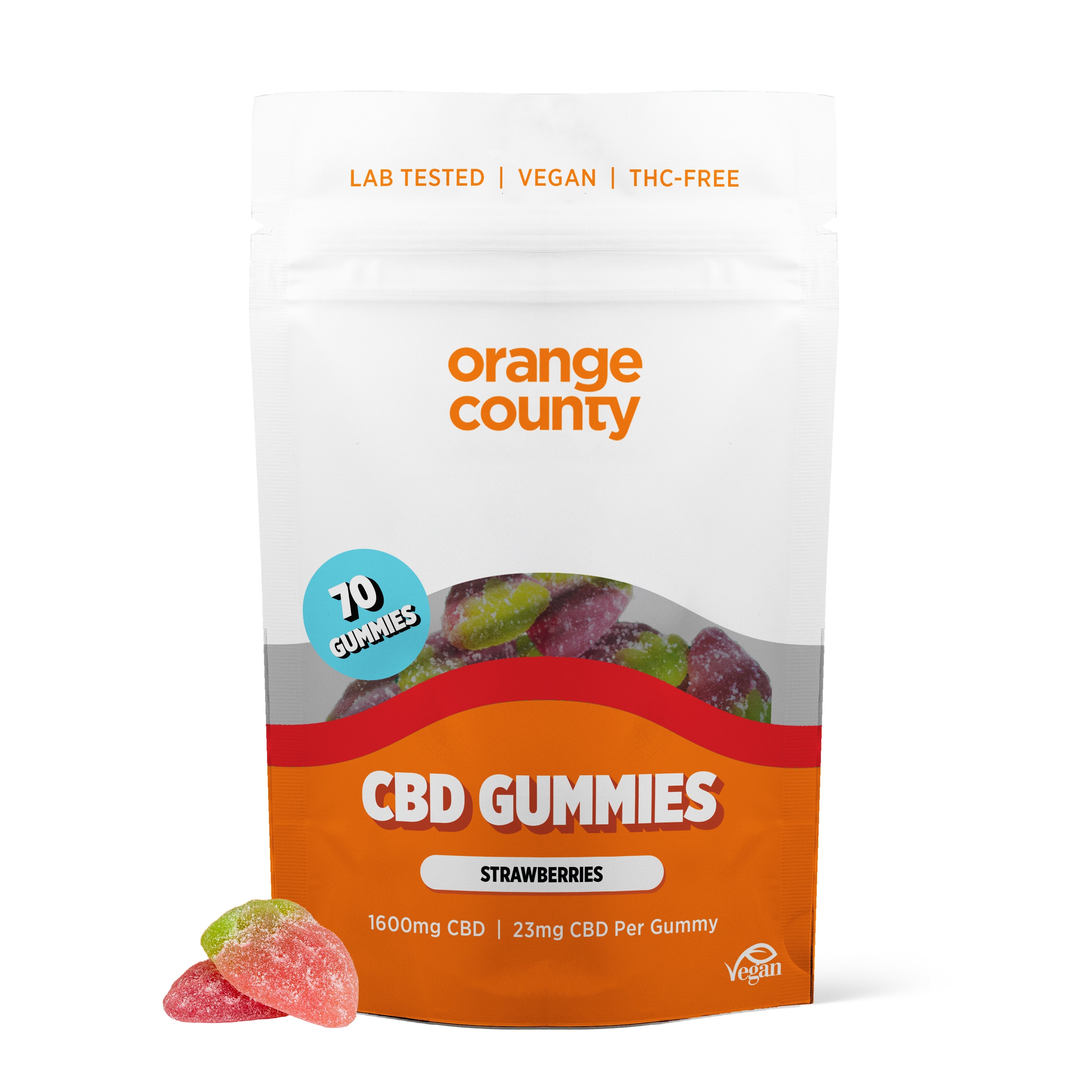 Orange County CBD Gummies 1600mg-4800mg Broad Spectrum 70 Gummies