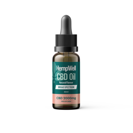 Hempwell Broad Spectrum CBD Oil 500mg to 3000mg 3 Flavours 30ml