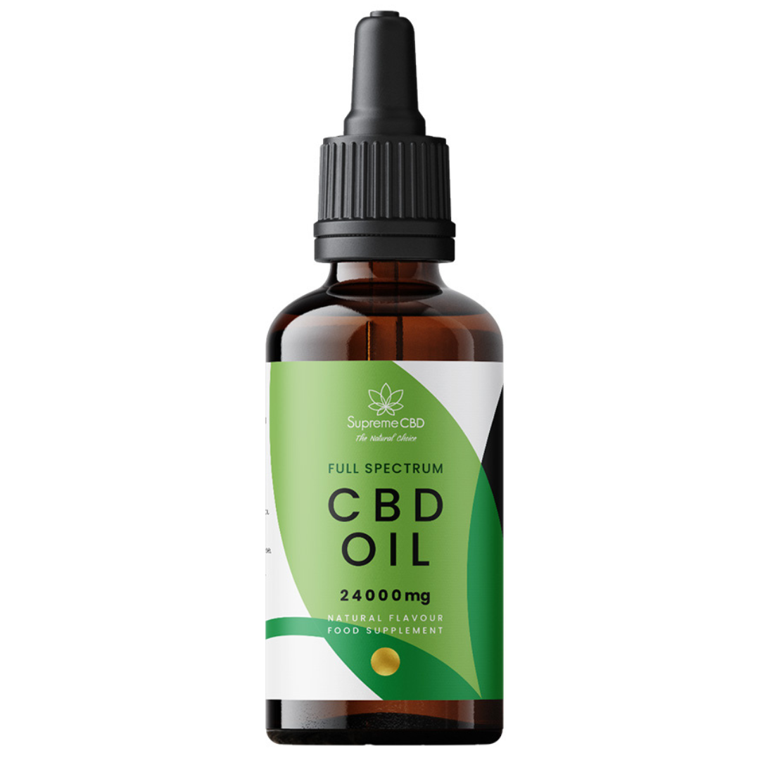 SupremeCBD Full-Spectrum Organic CBD Oil 1000mg to 24000mg