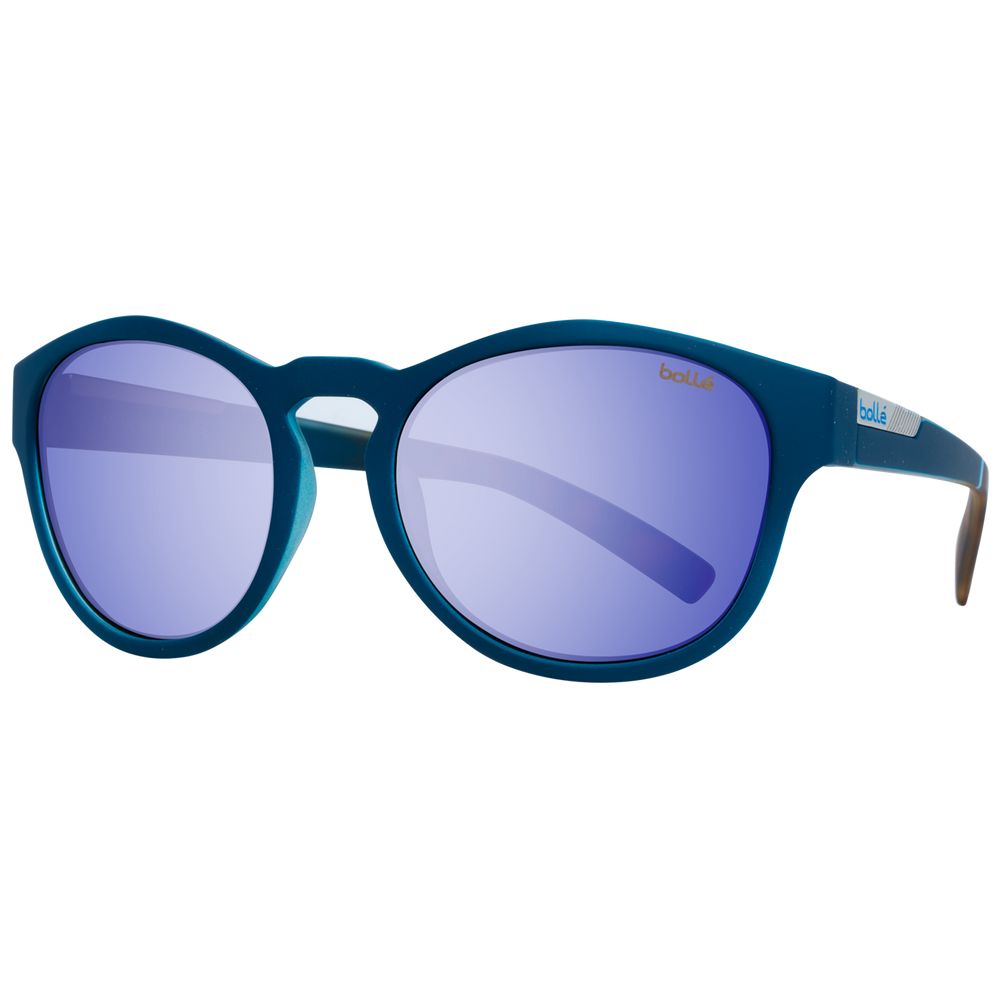 Bollé Rooke 12349 Blue Tortoise Round Mirrored Sunglasses 54mm