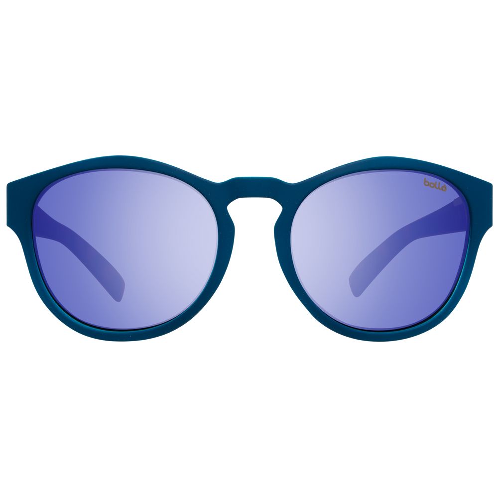 Bollé Rooke 12349 Blue Tortoise Round Mirrored Sunglasses 54mm