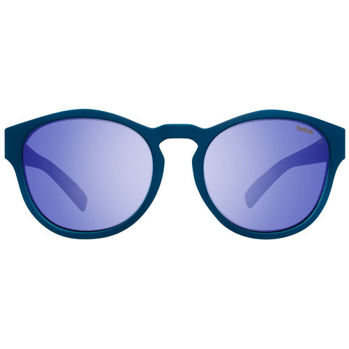 Bollé Rooke 12349 Blue Tortoise Round Mirrored Sunglasses 54mm