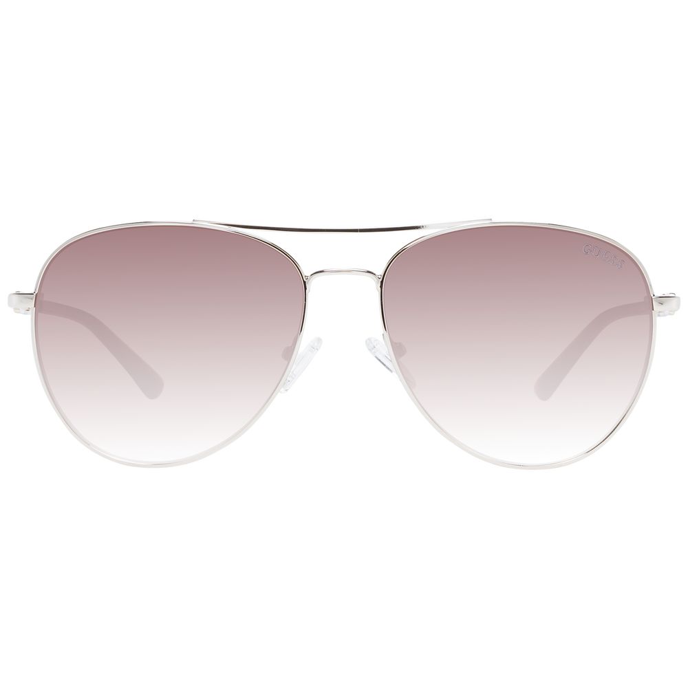 Guess GF6143 32F Women's Sunglasses Silver Metal BNWT